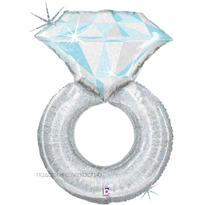 Фольгированный шар Фигура, Кольцо с бриллиантом